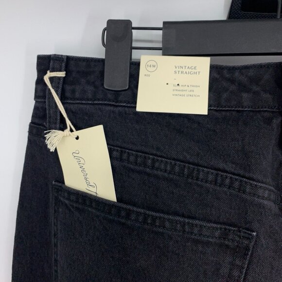 Universal Thread Jeans Black Vintage Straight Stretch Denim NWT - Picture 8 of 11